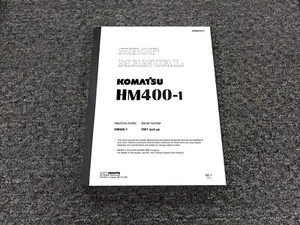 Komatsu HM400-1 Articulated Dump Truck Shop Service Repair Manual SN 1001-Up - Picture 1 of 1