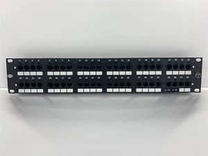 Shaxon 48-Port CAT5 Ethernet 2U Patch Panel 5L36 - Afbeelding 1 van 3