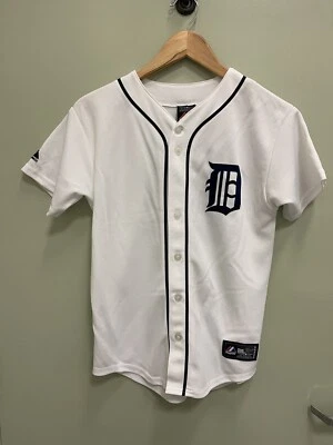 Majestic White V-Neck Prince Fielder Detroit Tigers Baseball-MLB Jersey boys L - Image 1 of 4