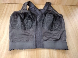 Reggiseno Cortland Intimates Nero Pizzo Chiusura Anteriore Longline Supporto 38H Stile 9603 - Foto 1 di 7