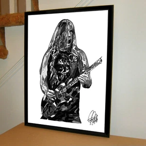 Jeff Hanneman Slayer Guitar Rock Music Poster Print Wall Art 18x24 - Picture 1 of 7