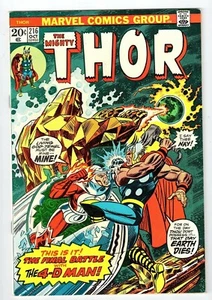 Marvel THOR #216 - VF 1973 Vintage Comic - Picture 1 of 2