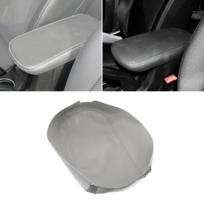 Cubierta interna de cuero gris para consola central reposabrazos tapa para Chrysler 200 2011-14 Foto 1 de 4