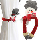  Len Biuro Boże Narodzenie Zasłona Krawaty Kreskówka Snowman Uchwyt na lalkę