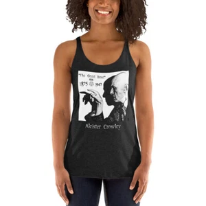 Aleister Crowley Occult Leader of Thelema Sex Magic schwarz Damen Racerback Tank - Bild 1 von 8