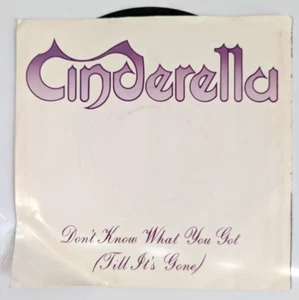 Cinderella: Don't Know What You Got (Till It's Gone) / Fire And Ice 7" 45 VG++ - Picture 1 of 4