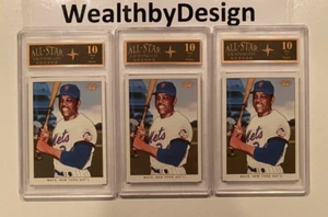 (3) 2002 Topps 206 Willie Mays New York Mets #295 Karten Lot bewertet 10 kostenloser Versand! - Bild 1 von 2