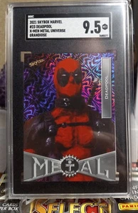 2021 Skybox Marvel X-Men Metal Universe Deadpool Grandiose #23 SGC 9.5 - Picture 1 of 2