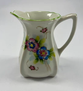 CREAMER - Handpainted Floral Design Japan 4.5" - Picture 1 of 11