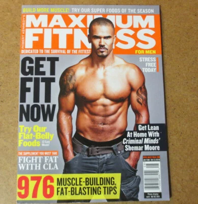 Maximum Fitness Magazine Criminal Minds Shemar Moore S.W.A.T. SWAT Shirtless  - Image 1 of 4