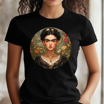 Frauen T-Shirt Frida Kahlo Motiv Baumwolle Größe S bis 3XL - Bild 1 von 4
