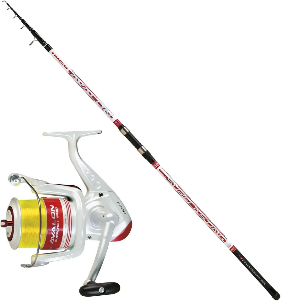 COMBO CANNA AVALON surfcasting 130 gr 4,00 mt + AVALON SURFCAST 6500 FD TRABUCCO - Immagine 1 di 1