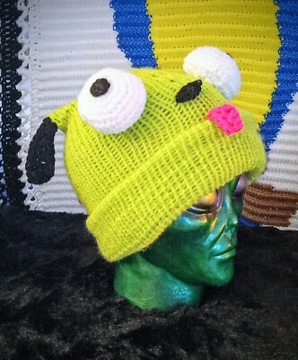 Gorro GIR Hecho a Mano Tejido Crochet Invader Zim Juegos con disfraces ÚNICO EN SU CLASE  Foto 1 de 4