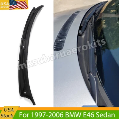 Windshield Wiper Vent Cowl Grille Panel For BMW E46 Sedan 328i 330i M3 1997-2006 Foto 1 de 4