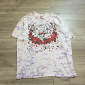 Vtg 80s Grateful Dead Lot T-Shirt XL 1988 Summer Tour Rose Bertha Tie Dye Mens - Picture 1 of 7