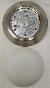 Homenhancements FL-112-10-NK 10" 1-Light Fan Light Kit Brushed Nickel - Picture 1 of 3