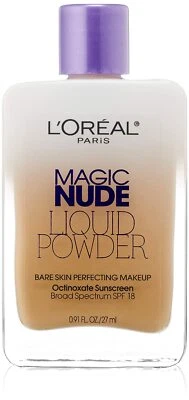L'oreal Paris Magic Nude Liquid Powder Bare Skin Perfecting Makeup  ~ALL SHADES~ - Image 1 of 2