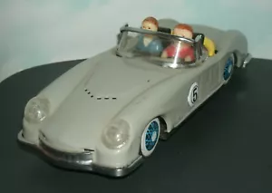 1/20 Scale Convertible Roadster Tin Litho Friction Powered Toy Car (8.75") MF763 - Picture 1 of 7