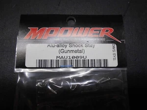 M Power Racing 1/28 Part No MAU1009U Alu alloy Shock stay Grey Mini Z Atomic - Picture 1 of 2