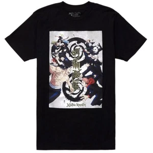 T-Shirt Jujutsu Kaisen japanischer Anime Herren offiziell Merch vs. Poster schwarzes T-Shirt - Bild 1 von 1