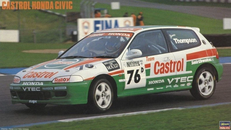 Kit coche modelo Hasegawa 20284 escala 1/24 Team Castrol Honda Civic VTi EG6 Foto 1 de 1