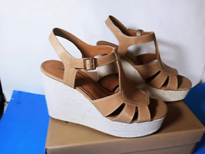 Lucky Brand neu im Karton - LK Ressica High Rise Heel Plateau Riemchen Sandalen Cortado - 10M - Bild 1 von 8