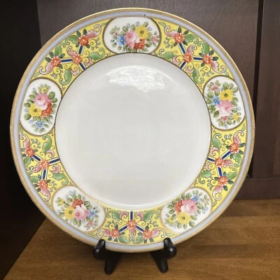 ANTIQUE Plate Nippon Morimura Bros Hand Painted Chinoiserie Gold Detail Noritake - Image 1 of 4