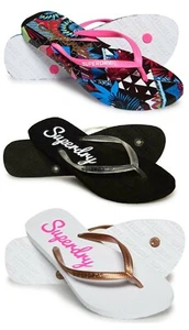 NEW Superdry Women’s Sandals Super-Sleek Open Toe Flip Flop - Picture 1 of 9
