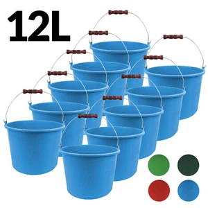 Wassereimer Eimer 12L Liter Baueimer Mörteileimer Putzeimer Kübel Solide x10 - Bild 1 von 18