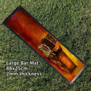 AC-DC road train truck Kenworth Beer Bar Mat Runner Pub Drink Drinking Present b - Picture 1 of 9