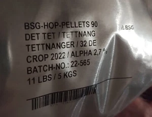 2022 BSG (US) Hopfenpellets 11 lb Hopfen direkt frisch Pellet Typ 90 - Bild 1 von 3