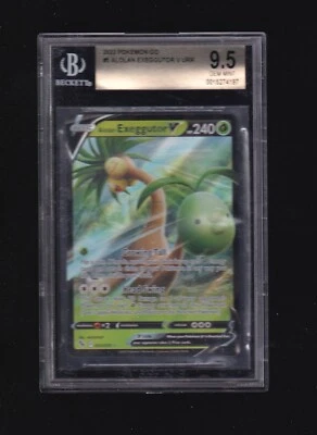 2022 Pokemon Go Full Art Holo Alolan Exeggutor Beckett BGS 9.5 Gem Mint - Image 1 of 2