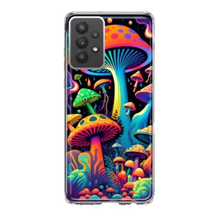 For Samsung Galaxy A32 Shockproof Case Trippy Psychedelic Hippie Mushrooms - Picture 1 of 6