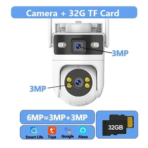 3MP WIFI Kamera Dual Objektiv Dual Screen Erkennung Farbe Nachtsicht Outdoor - Bild 1 von 27