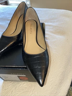 Zapatos Talbots Erica50 Negros Talla 7M Nuevos Con Caja Foto 1 de 4