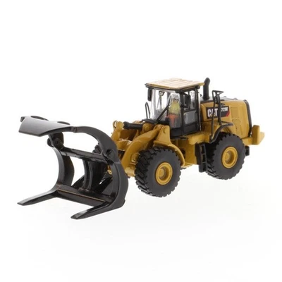 Cargador de ruedas 1/87 CAT Caterpillar 972M con horquilla de troncos - serie HO diecast 85950 Foto 1 de 4