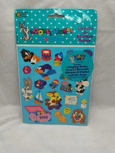 Vtg Looney Tunes Create A Sticker Scene Sandylion Stickers 21 Reusable 1996 - Picture 1 of 6