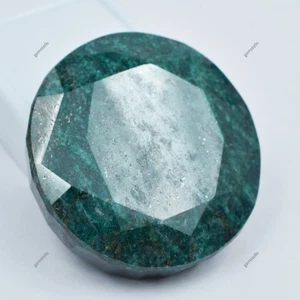 Natural Round Cut Emerald Green 564.45 Ct CERTIFIED Loose Gemstone Huge Size - Picture 1 of 8
