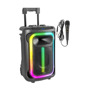 Ibiza MOBILE800 akku Soundsystem 800W Party LED Beleuchtung Mikrofon Trolley - Bild 1 von 7