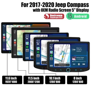 Plug&Play For 2017-2020 Compass Touchscreen Stereo W/ Wireless Carplay HDIM OUT - Picture 1 of 20