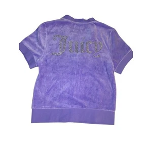 Juicy Couture women’s Fressia Front zipper Velour Bling Jacket size Medium - Picture 1 of 6