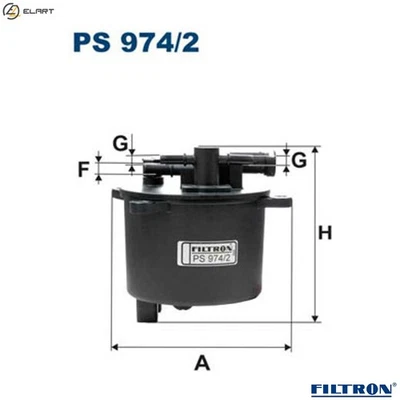 FUEL FILTER PS 974/2 FOR MITSUBISHI OUTLANDER/II/SUV PEUGEOT 4007/Van 407/SW 807 - Image 1 of 4