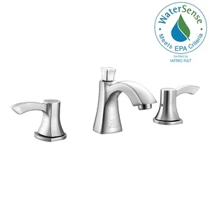 Grifo de baño ANZZI Sonata serie 8 amplio de 2 manijas de arco medio níquel cepillado - Imagen 1 de 1