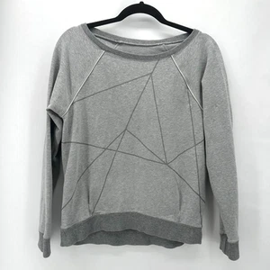 Lululemon Love Pullover Reflective Sweatshirt Top Size 6 Grey Preppy Running - Picture 1 of 8