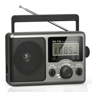 AM FM Portable Radio AC or Battery Operated Earphone Jack for Gift, Elder, Home - Picture 1 of 7