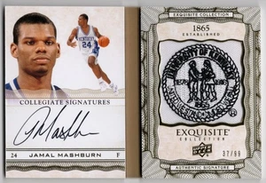 2012 Exquisite Collection Collegiate Patch Auto Booklet /99 Jamal Mashburn - Picture 1 of 2