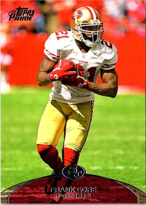 2011 Topps Prime Frank Gore #136 San Francisco 49ers Football Card - Image 1 of 2
