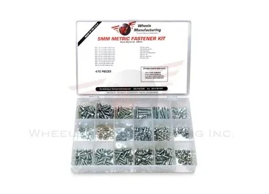 Wheels Manufacturing 5mm Metric Fastener Kit - 475-Piece Bicycle Nuts, Bolts & - Image 1 of 2