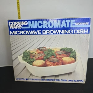 Corning ware Microwave Browning Dish Brand New In Box 25cm - Picture 1 of 7