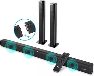 Bluetooth Sound Bar TV Split Soundbar Wired Wireless Home Theater Surround Sound - Picture 1 of 18
